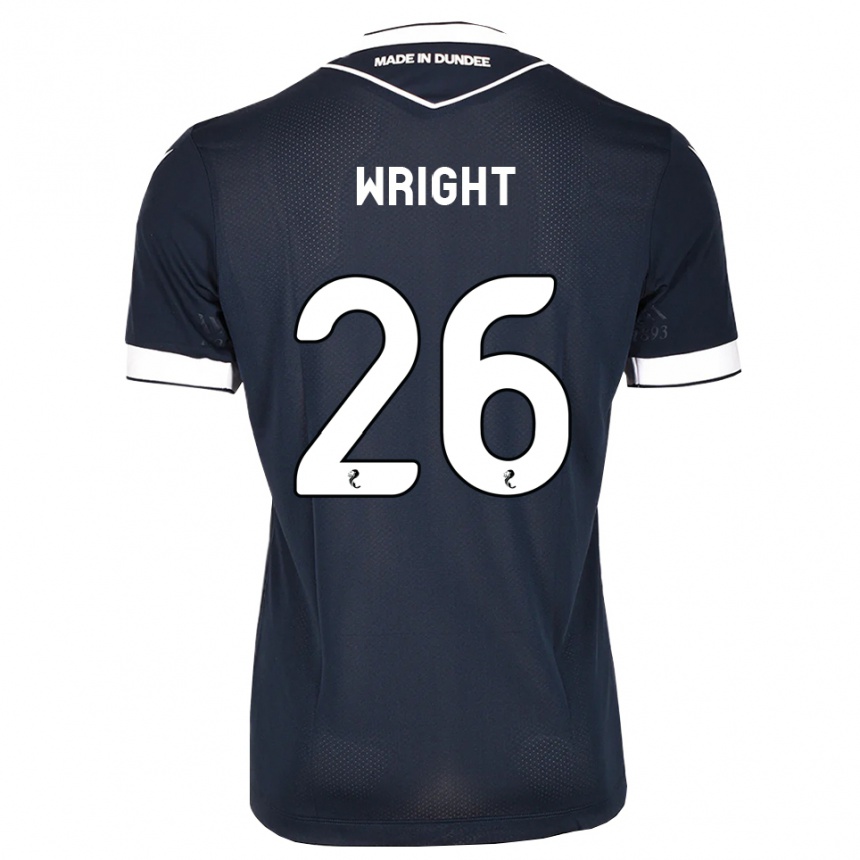 ילדים כדורגל Joe Wright #26 כחול חצות לבן ג'רזי ביתית 2026/27
