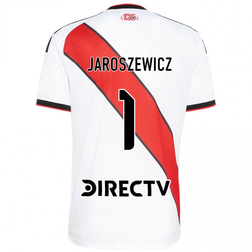 גברים כדורגל Franco Jaroszewicz #1 אדום שחור לבן ג'רזי ביתית 2026/27