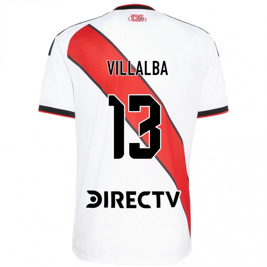 גברים כדורגל Jonathan Villalba #13 אדום שחור לבן ג'רזי ביתית 2026/27