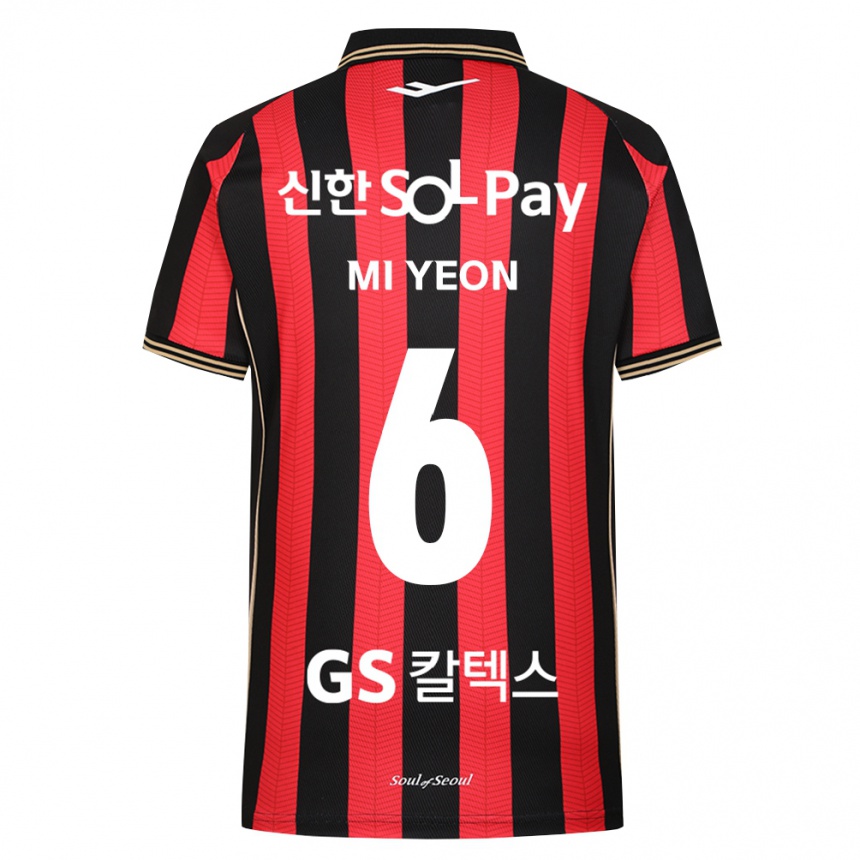גברים כדורגל Kim Mi-Yeon #6 אדום לבן שחור ג'רזי ביתית 2026/27 גברים כדורגל Kim Mi-Yeon #6 אדום לבן שחור ג'רזי ביתית 2026/27