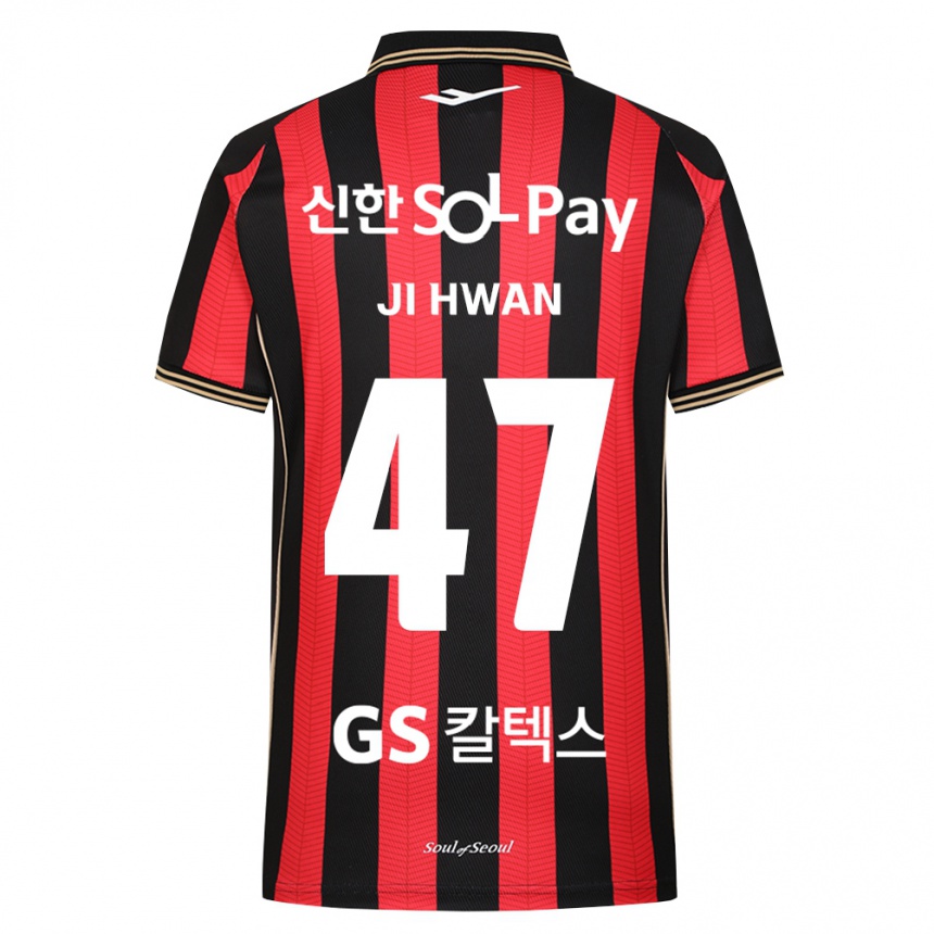 גברים כדורגל Ji-Hwan Moon #47 אדום לבן שחור ג'רזי ביתית 2026/27 גברים כדורגל Ji-Hwan Moon #47 אדום לבן שחור ג'רזי ביתית 2026/27