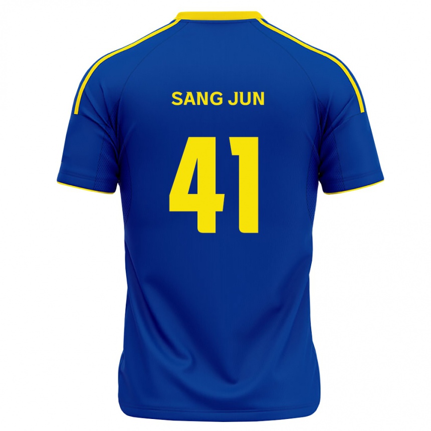 גברים כדורגל Sang-Jun Park #41 כחול מלכותי צהוב ג'רזי ביתית 2026/27