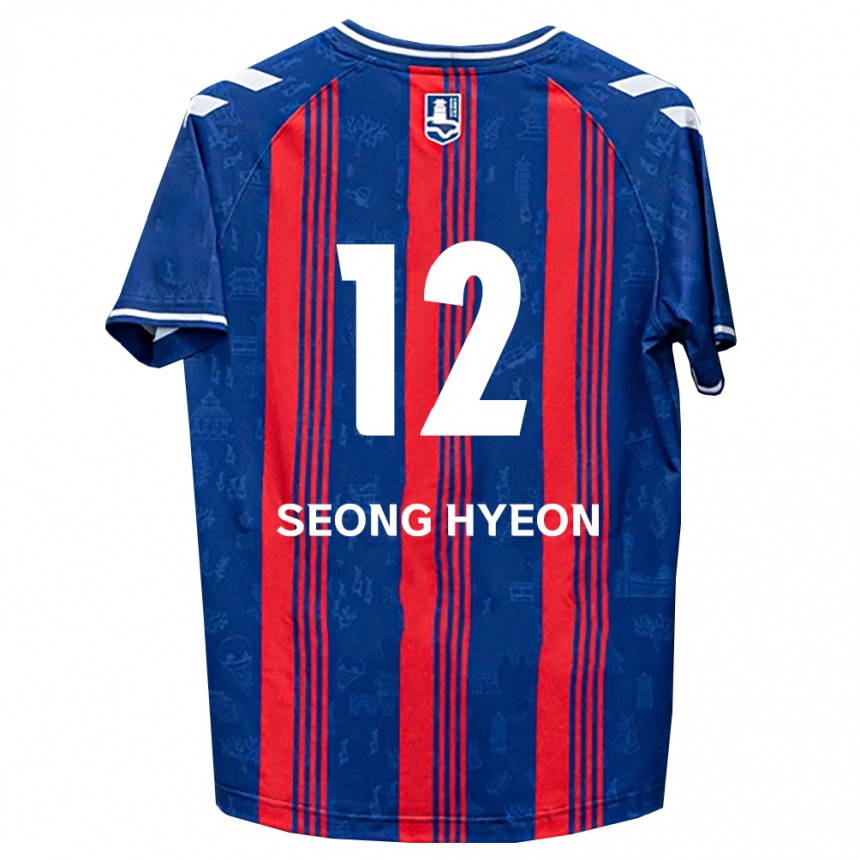 גברים כדורגל Seong-Hyeon Choi #12 כחול אדום לבן ג'רזי ביתית 2026/27