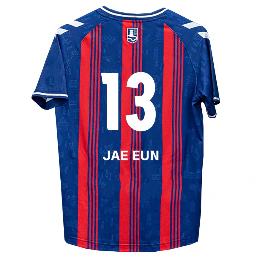 גברים כדורגל Song Jae-Eun #13 כחול אדום לבן ג'רזי ביתית 2026/27