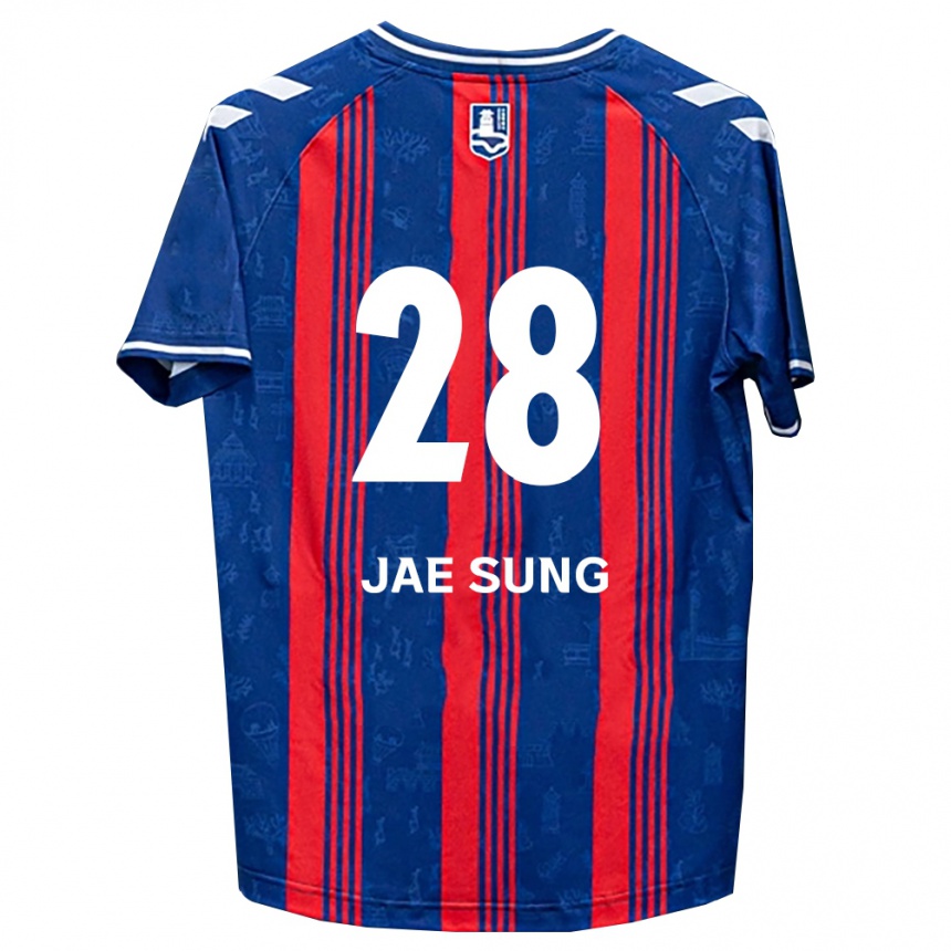 גברים כדורגל Jae-Sung Kim #28 כחול אדום לבן ג'רזי ביתית 2026/27