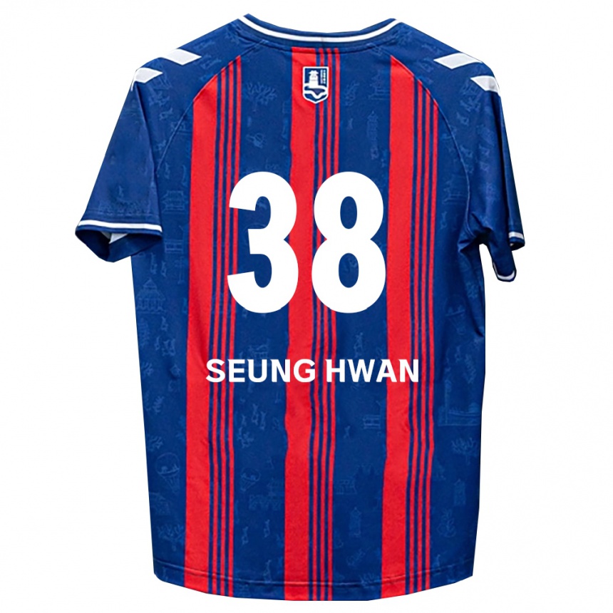 גברים כדורגל Seung-Hwan Baek #38 כחול אדום לבן ג'רזי ביתית 2026/27