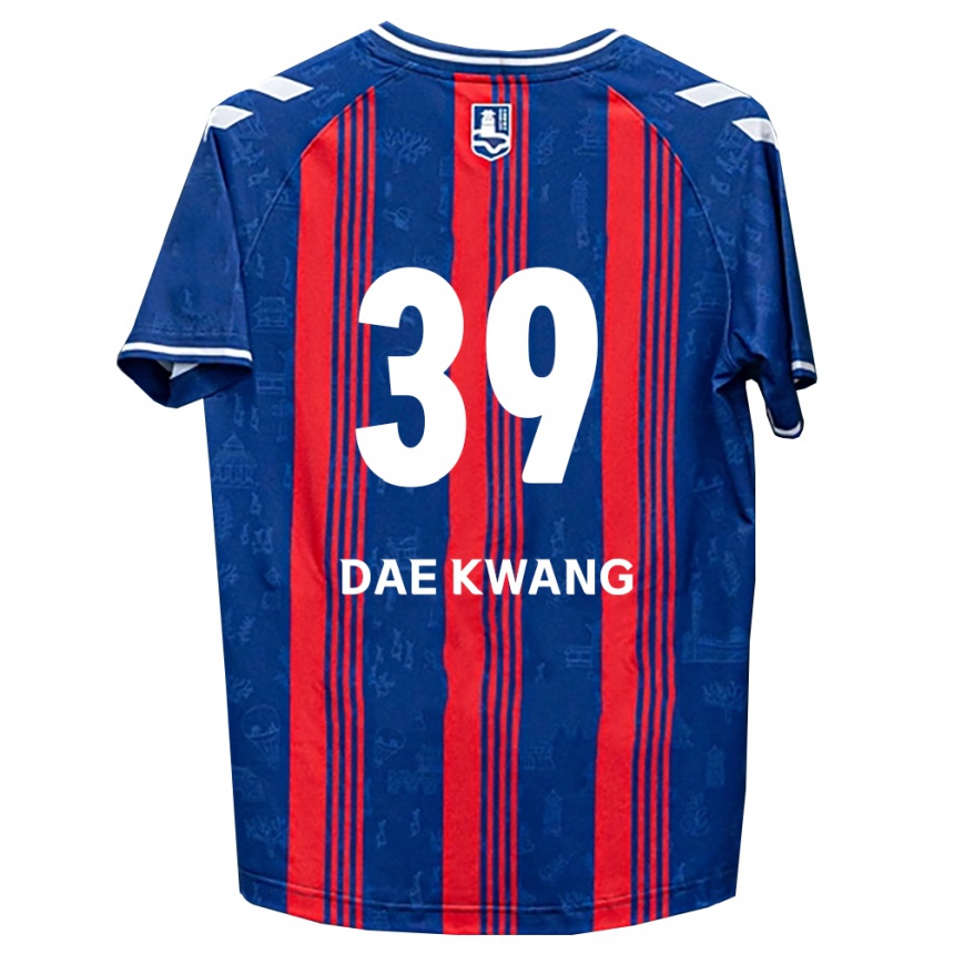 גברים כדורגל Dae-Kwang Lee #39 כחול אדום לבן ג'רזי ביתית 2026/27
