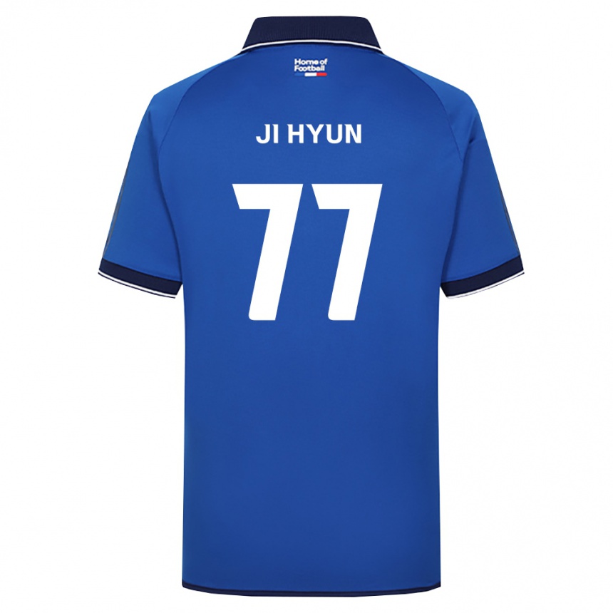 גברים כדורגל Ji-Hyun Kim #77 כחול מלכותי לבן אדום ג'רזי ביתית 2026/27