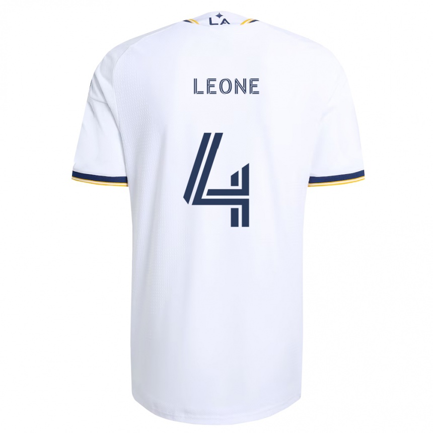 גברים כדורגל Matthew Leone #4 כחול צהוב ולבן ג'רזי ביתית 2026/27