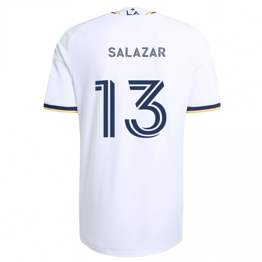 גברים כדורגל Giovanni Salazar #13 כחול צהוב ולבן ג'רזי ביתית 2026/27