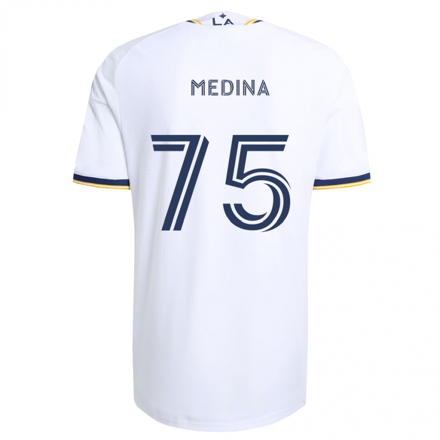 גברים כדורגל Aaron Medina #75 כחול צהוב ולבן ג'רזי ביתית 2026/27