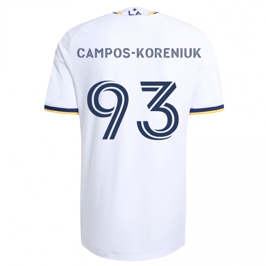 גברים כדורגל K Campos-Koreniuk #93 כחול צהוב ולבן ג'רזי ביתית 2026/27