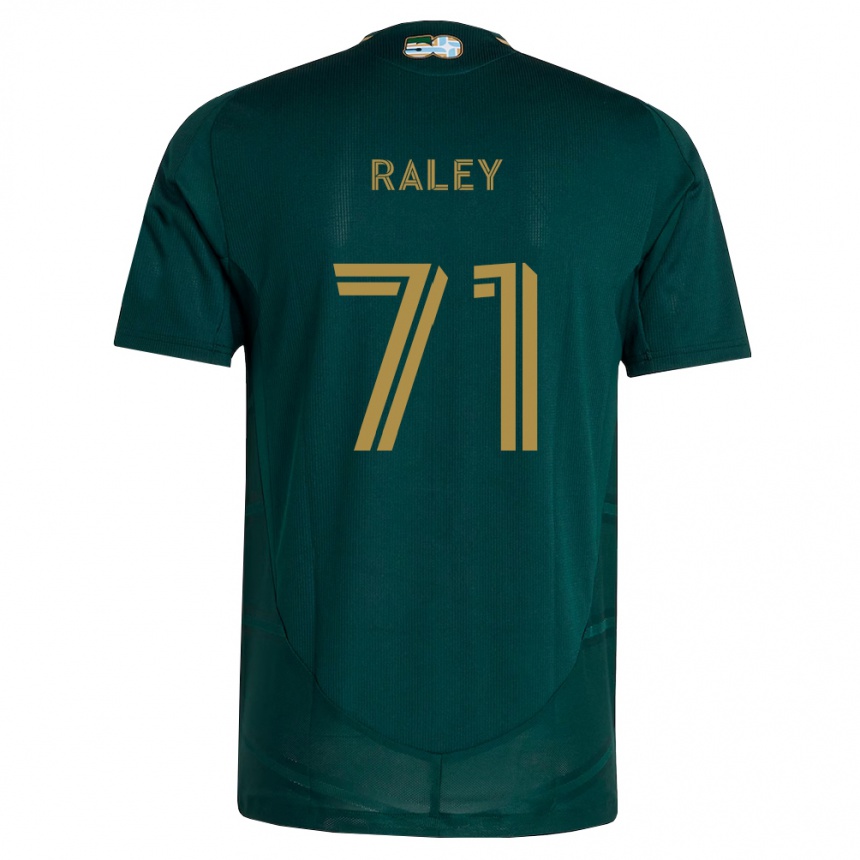 גברים כדורגל Liam Raley #71 ירוק כהה חום ג'רזי ביתית 2026/27