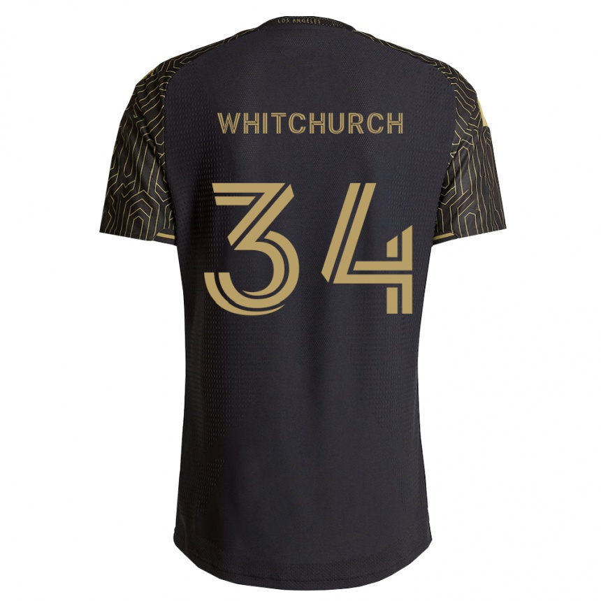 גברים כדורגל Giuliano Whitchurch #34 חום שחור ג'רזי ביתית 2026/27