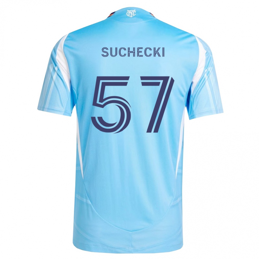 גברים כדורגל Joe Suchecki #57 כחול שמיים לבן ג'רזי ביתית 2026/27