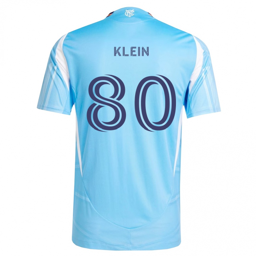 גברים כדורגל Brennan Klein #80 כחול שמיים לבן ג'רזי ביתית 2026/27