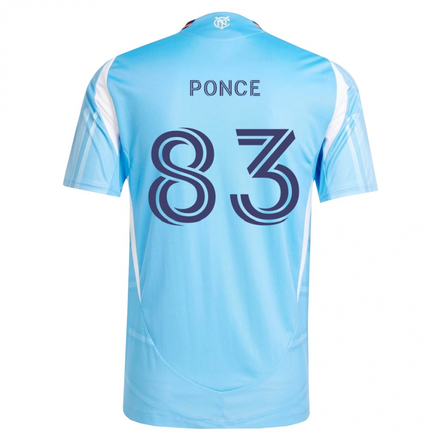 גברים כדורגל Camilo Ponce #83 כחול שמיים לבן ג'רזי ביתית 2026/27