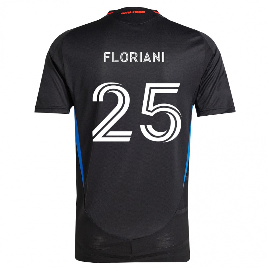 גברים כדורגל Max Floriani #25 כחול לבן שחור ג'רזי ביתית 2026/27 גברים כדורגל Max Floriani #25 כחול לבן שחור ג'רזי ביתית 2026/27