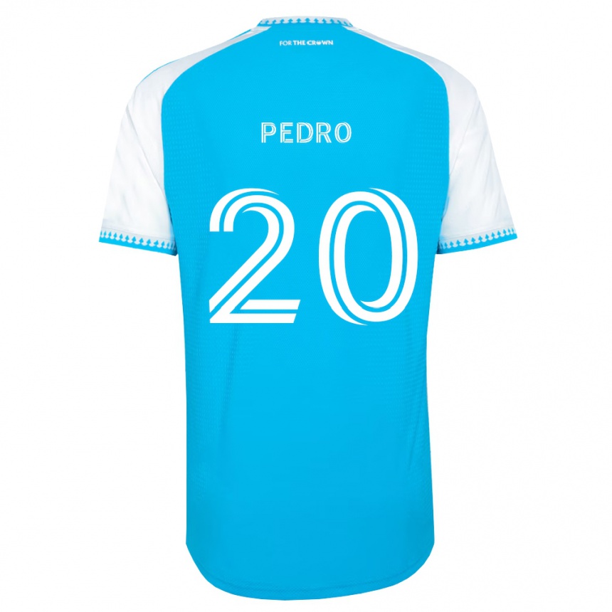 גברים כדורגל João Pedro #20 כחול שמיים לבן שחור ג'רזי ביתית 2026/27 גברים כדורגל João Pedro #20 כחול שמיים לבן שחור ג'רזי ביתית 2026/27
