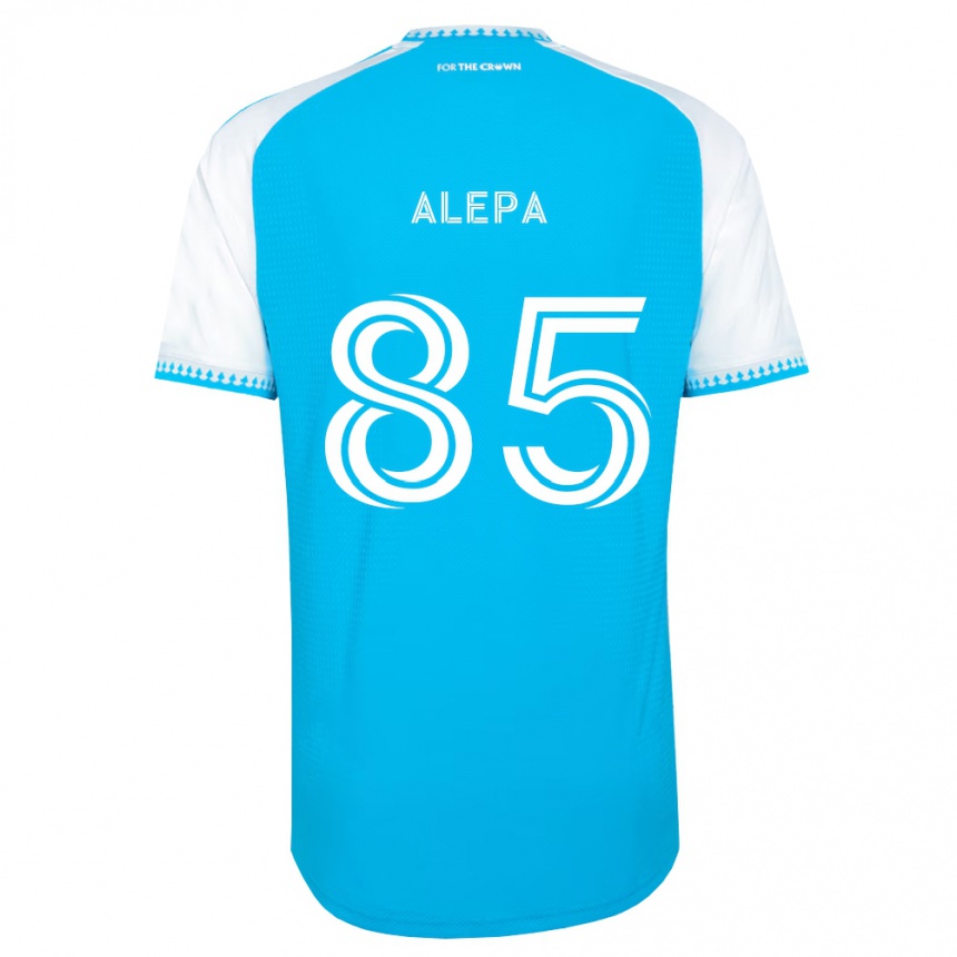 גברים כדורגל Landon Alepa #85 כחול שמיים לבן שחור ג'רזי ביתית 2026/27