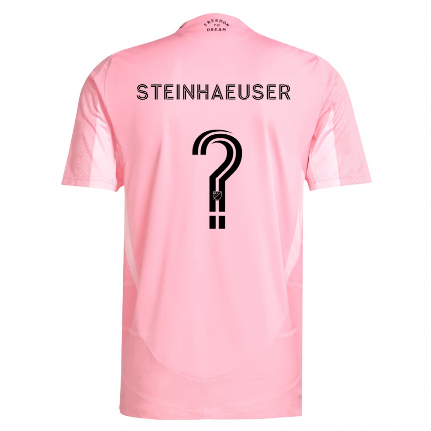 גברים כדורגל Marcus Steinhaeuser #0 ורוד שחור ג'רזי ביתית 2026/27