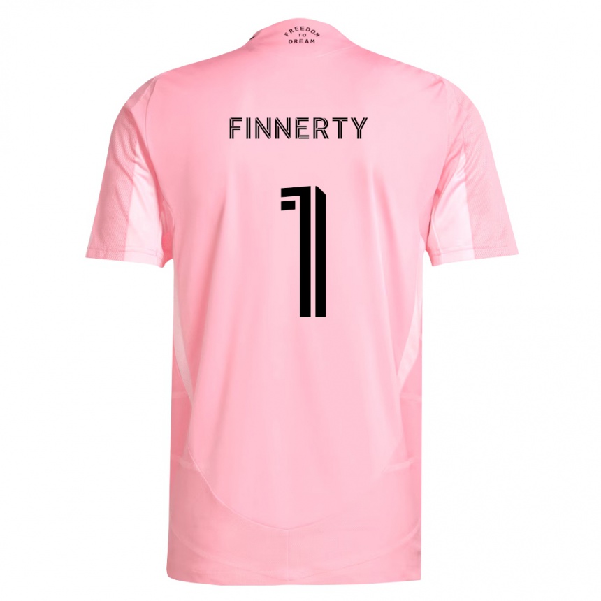 גברים כדורגל Owen Finnerty #1 ורוד שחור ג'רזי ביתית 2026/27