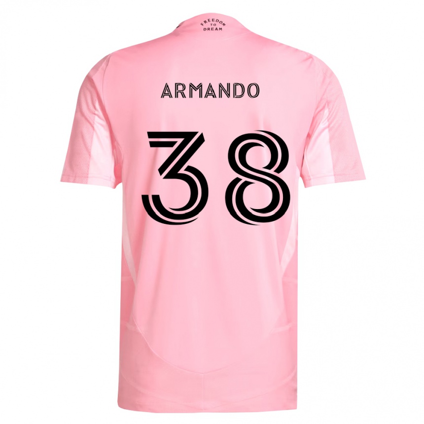 גברים כדורגל Maximo Armando #38 ורוד שחור ג'רזי ביתית 2026/27 גברים כדורגל Maximo Armando #38 ורוד שחור ג'רזי ביתית 2026/27