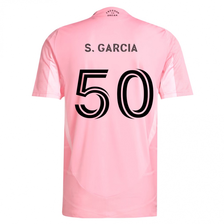 גברים כדורגל Santiago Garcia #50 ורוד שחור ג'רזי ביתית 2026/27