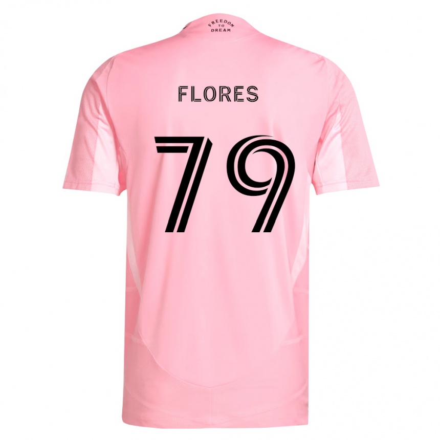 גברים כדורגל Alejandro Flores #79 ורוד שחור ג'רזי ביתית 2026/27