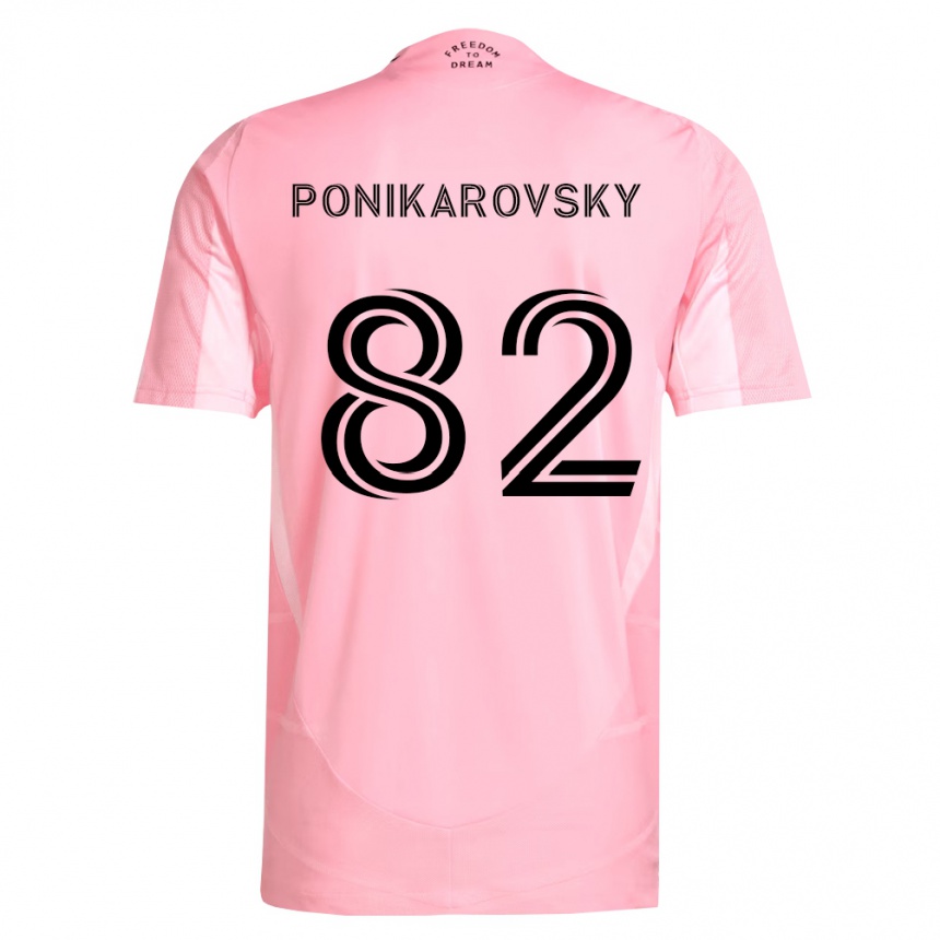 גברים כדורגל Max Ponikarovsky #82 ורוד שחור ג'רזי ביתית 2026/27