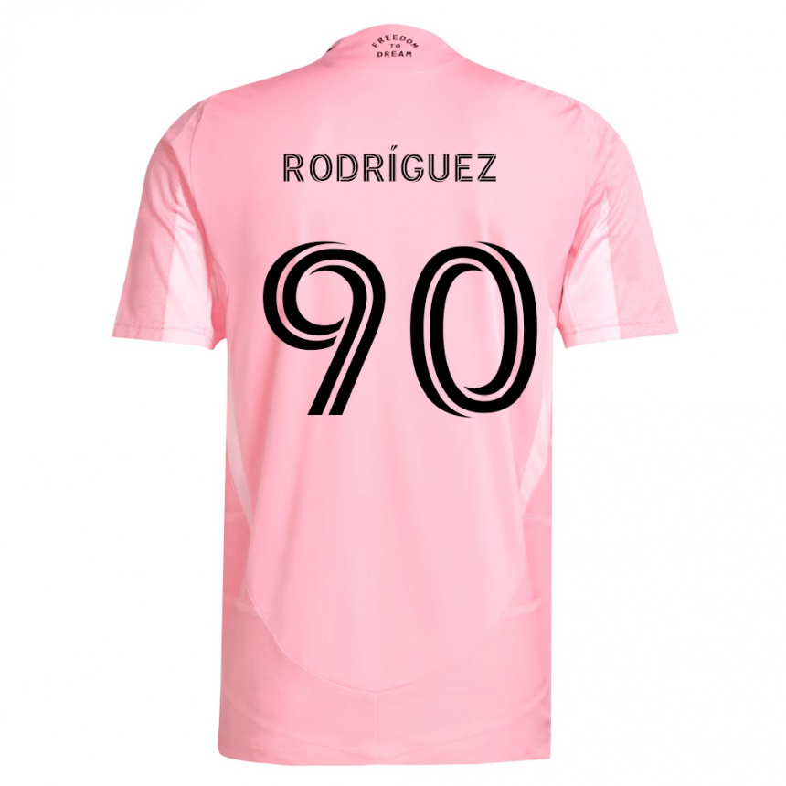 גברים כדורגל Mark Rodríguez #90 ורוד שחור ג'רזי ביתית 2026/27