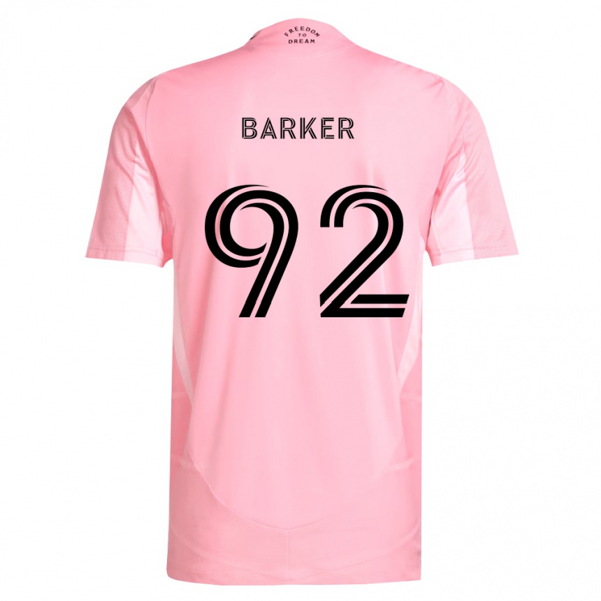 גברים כדורגל Lucas Barker #92 ורוד שחור ג'רזי ביתית 2026/27