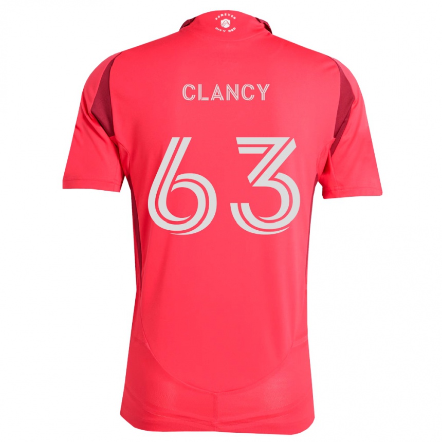 גברים כדורגל Trip Clancy #63 מג'נטה לבן ג'רזי ביתית 2026/27