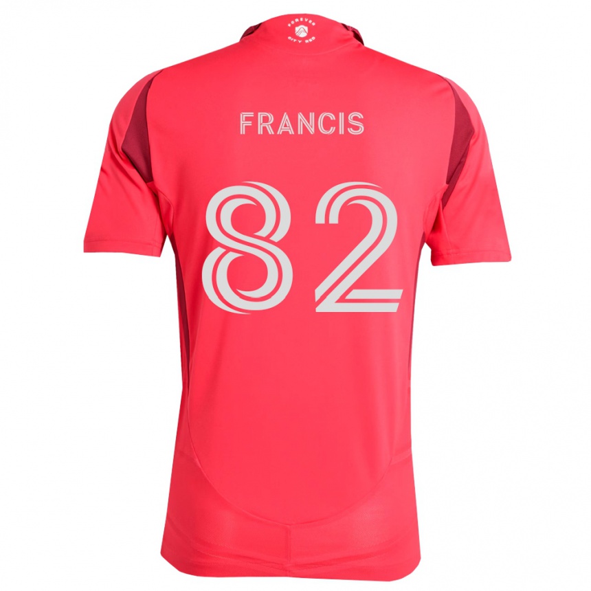 גברים כדורגל Patrick Francis #82 מג'נטה לבן ג'רזי ביתית 2026/27