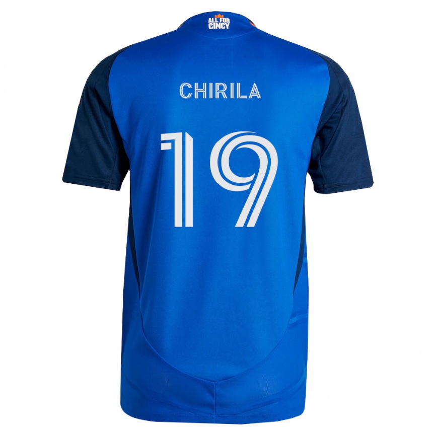 גברים כדורגל Stefan Chirila #19 כחול מלכותי כתום ג'רזי ביתית 2026/27 גברים כדורגל Stefan Chirila #19 כחול מלכותי כתום ג'רזי ביתית 2026/27