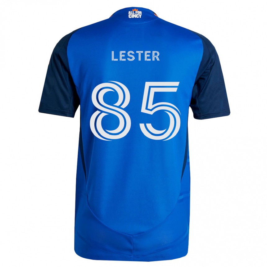 גברים כדורגל Dominick Lester #85 כחול מלכותי כתום ג'רזי ביתית 2026/27