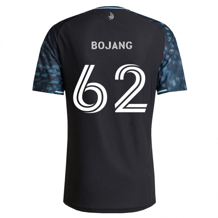גברים כדורגל Mohammad Bojang #62 שחור לבן ג'רזי ביתית 2026/27