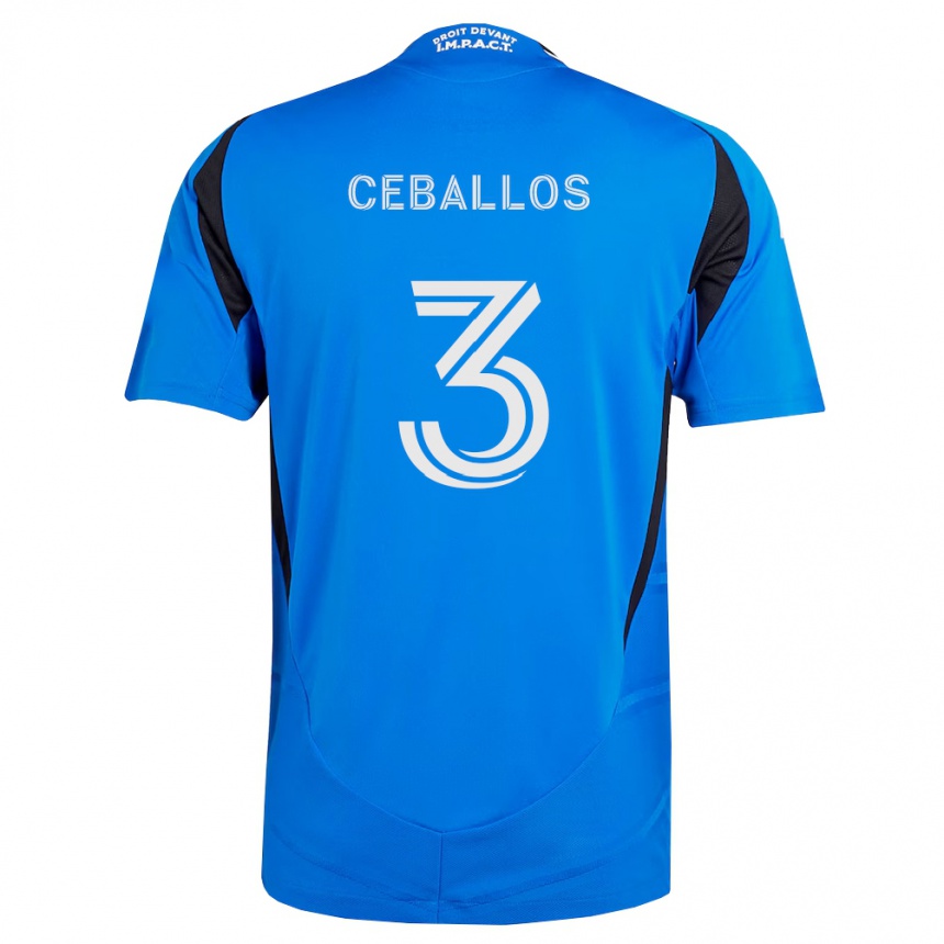 גברים כדורגל בריאן סבאיוס #3 כחול לבן שחור ג'רזי ביתית 2026/27 גברים כדורגל בריאן סבאיוס #3 כחול לבן שחור ג'רזי ביתית 2026/27