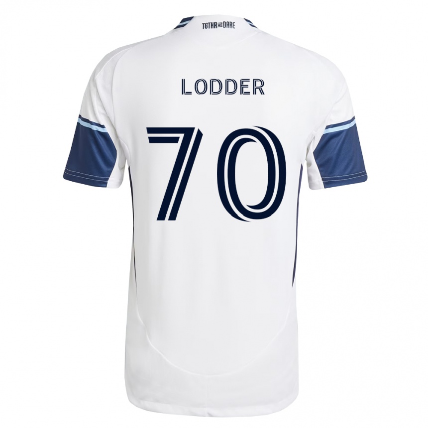 גברים כדורגל Timothy Lodder #70 לבן כחול מלכותי ג'רזי ביתית 2026/27