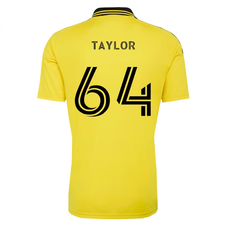גברים כדורגל Oneal Taylor #64 צהוב שחור ג'רזי ביתית 2026/27