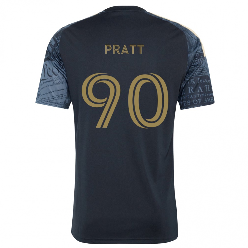 גברים כדורגל Oliver Pratt #90 כחול צי חום ג'רזי ביתית 2026/27
