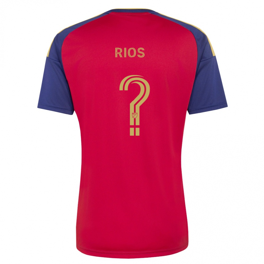 גברים כדורגל Christopher Rios #0 כחול מלכותי חום אדום ג'רזי ביתית 2026/27