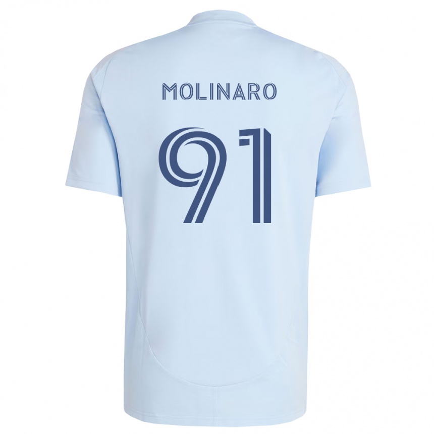 גברים כדורגל Jacob Molinaro #91 כחול בהיר אפור בהיר ג'רזי ביתית 2026/27
