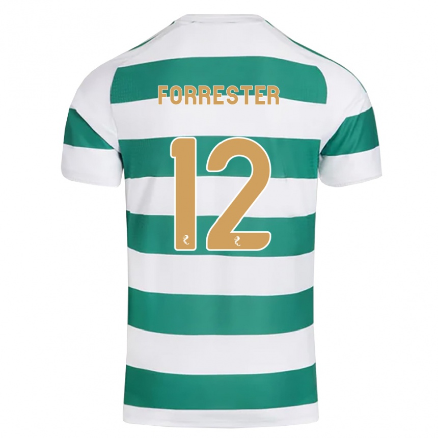 גברים כדורגל Shay Forrester #12 ציאן כהה לבן ג'רזי ביתית 2026/27