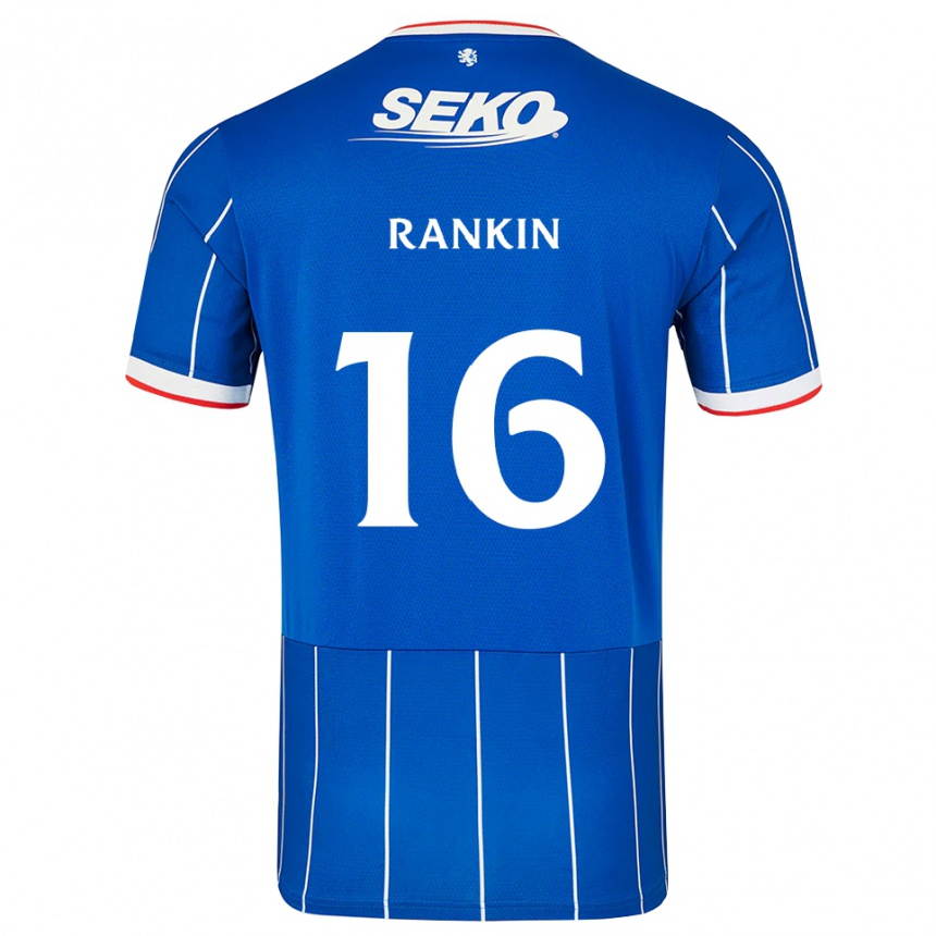 גברים כדורגל Luca Rankin #16 אדום כחול לבן ג'רזי ביתית 2026/27