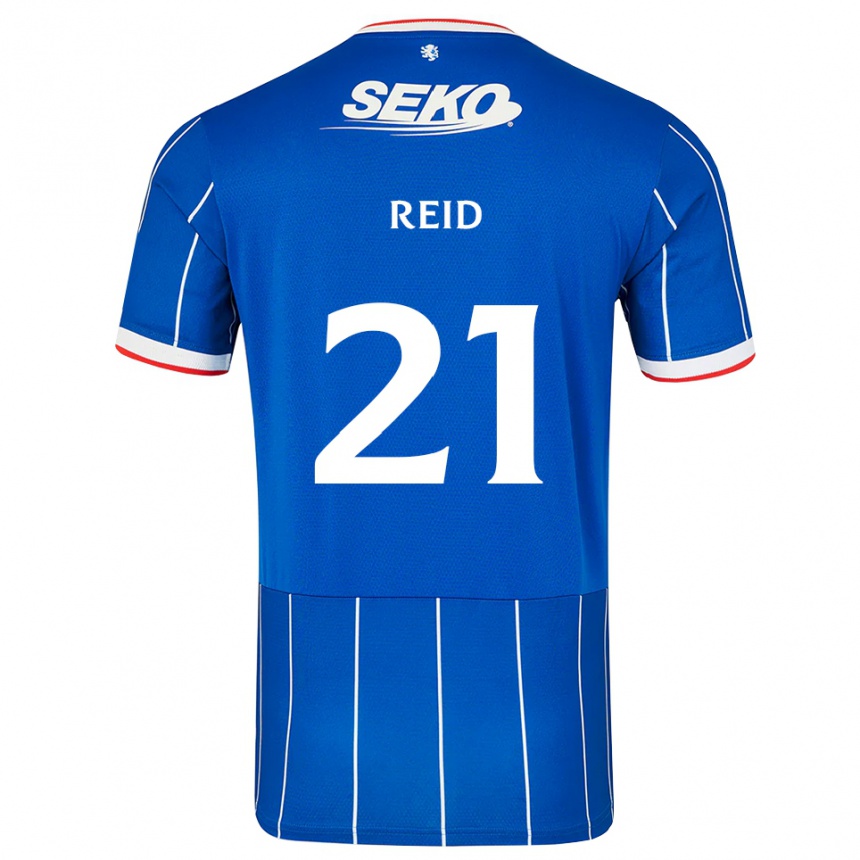 גברים כדורגל Sam Reid #21 אדום כחול לבן ג'רזי ביתית 2026/27