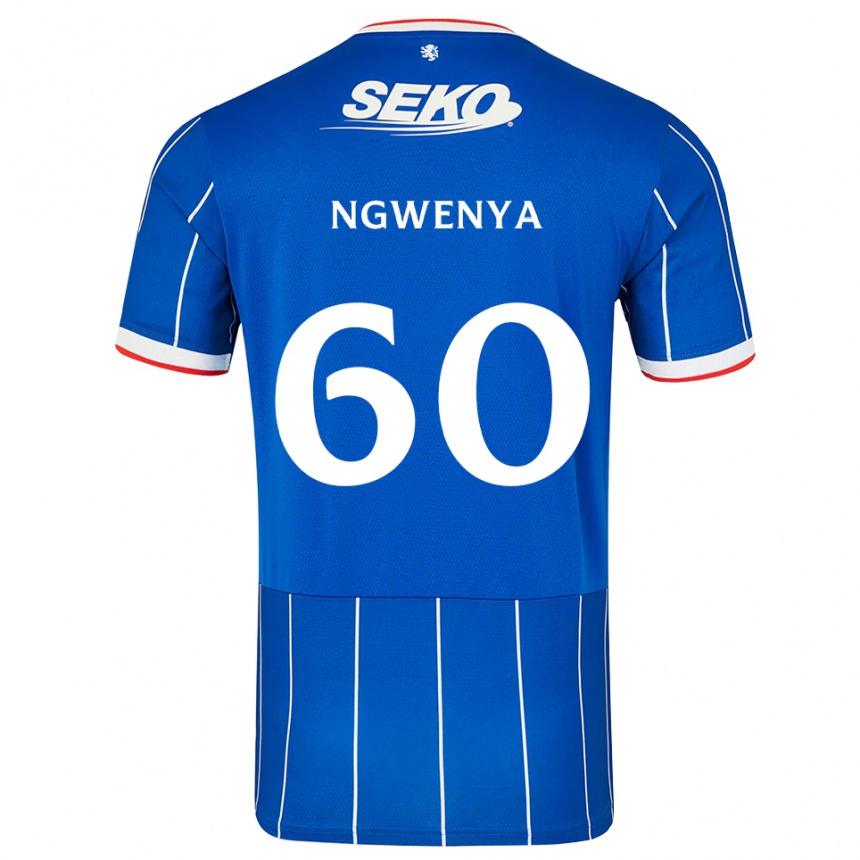 גברים כדורגל Corey Ngwenya #60 אדום כחול לבן ג'רזי ביתית 2026/27
