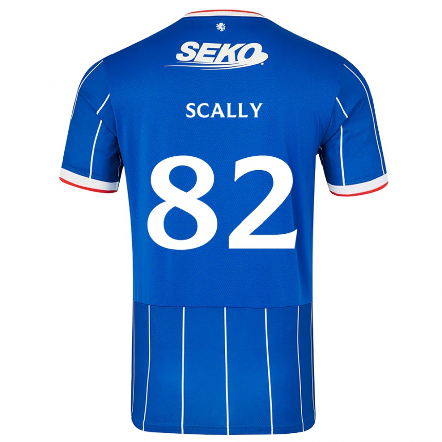 גברים כדורגל Ashton Scally #82 אדום כחול לבן ג'רזי ביתית 2026/27