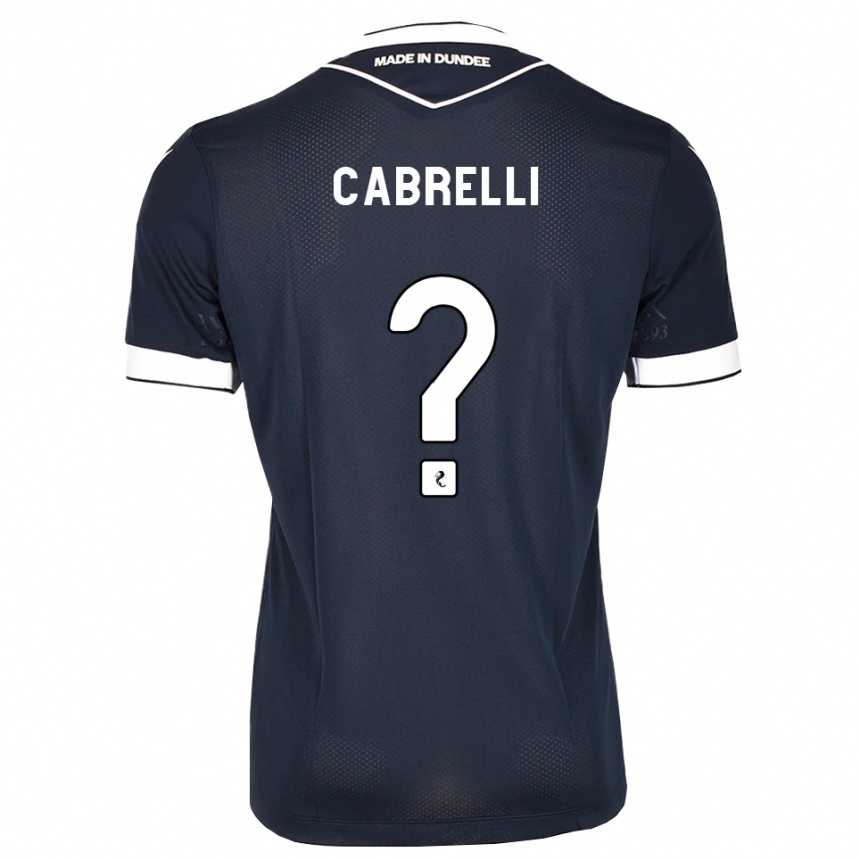 גברים כדורגל David Cabrelli #0 כחול חצות לבן ג'רזי ביתית 2026/27