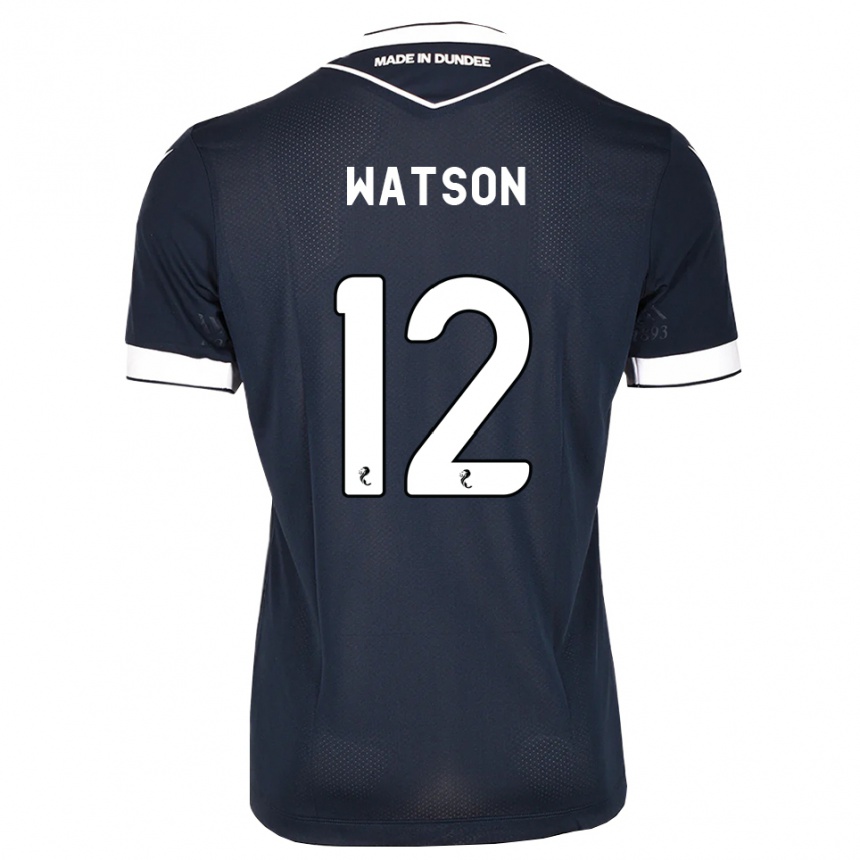 גברים כדורגל Johnny Watson #12 כחול חצות לבן ג'רזי ביתית 2026/27